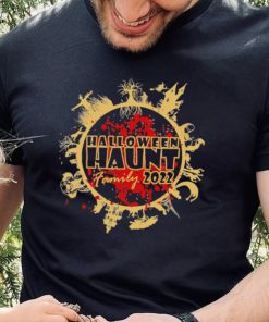 This Halloween Haunt Family 2022 blood logo shirt