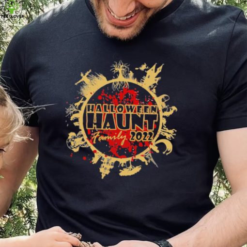 This Halloween Haunt Family 2022 blood logo shirt