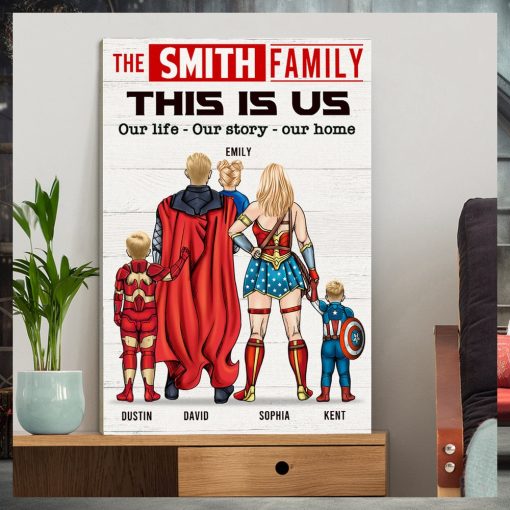 This Is Family, Our Story, Our Home   Personalized Canvas Prints, Family Canvas