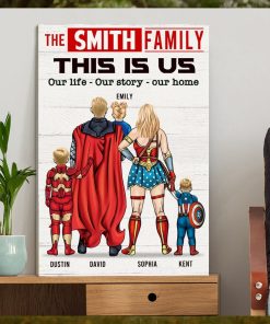 This Is Family, Our Story, Our Home Personalized Canvas Prints, Family Canvas