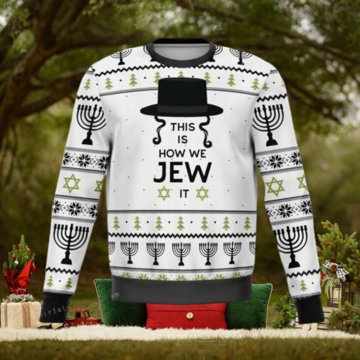 This Is How Jew It Christmas Ugly Sweater Mens