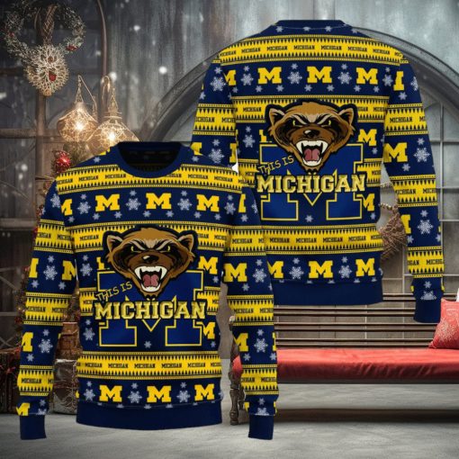 This Is Michigan Wolverines Ugly Christmas Sweater