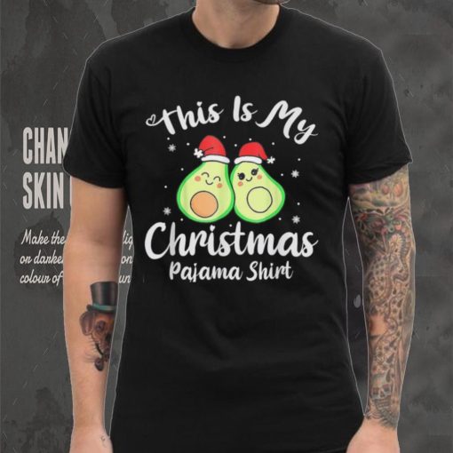 This Is My Christmas Pajama Funny Avocado Xmas Gift Shirt