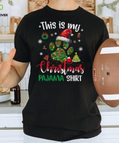 This Is My Christmas Pajama Shirt Cute Dogshoe With Hat Christmas Dog Classic T Shirt