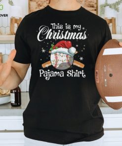 This Is My Christmas Pajama Shirt Funny Christmas Baseball Classic T Shirt