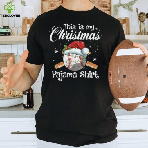 This Is My Christmas Pajama Shirt   Funny Christmas Baseball Classic T Shirt