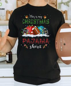 This Is My Christmas Pajama Shirt Funny Christmas Football Classic T Shirt