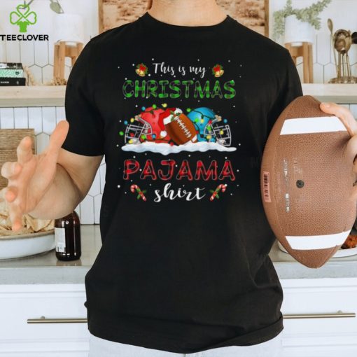 This Is My Christmas Pajama Shirt   Funny Christmas Football Classic T Shirt