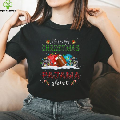 This Is My Christmas Pajama Shirt   Funny Christmas Football Classic T Shirt