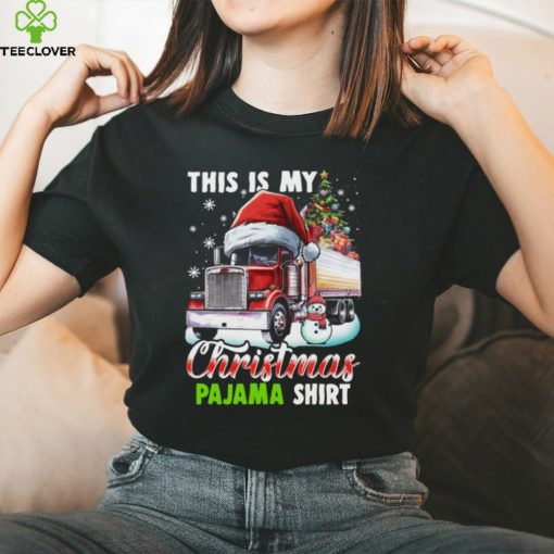 This Is My Christmas Pajama Shirt   Funny Christmas Trucker Classic T Shirt