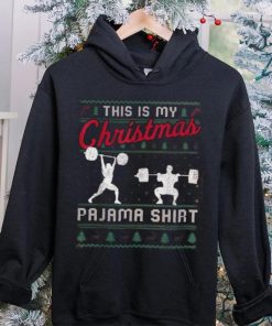 This Is My Christmas Pajama Weightlifting Funny Shirt