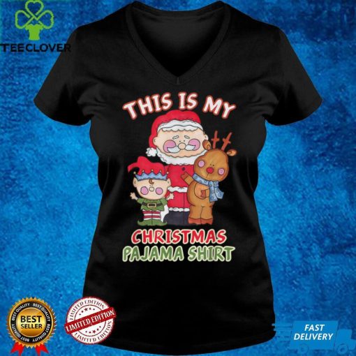 This Is My Christmas Pajama Xmas Lights Funny Holiday T Shirt 1