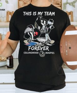 This Is My Team Forever Collingwood Magpies Mascot Tee Shirt
