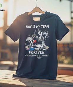 This Is My Team Forever Collingwood Magpies Mascot Tee Shirt