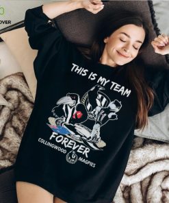 This Is My Team Forever Collingwood Magpies Mascot Tee Shirt