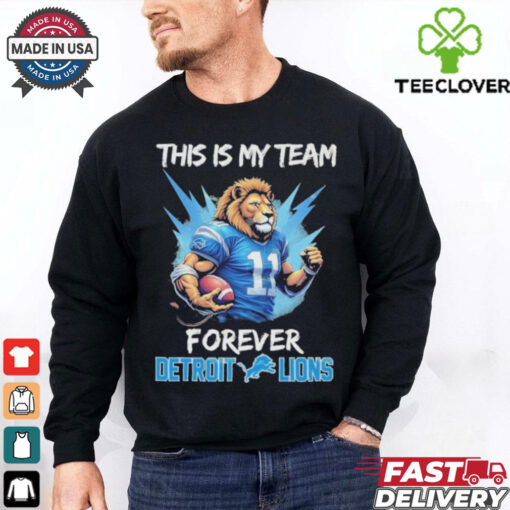 This Is My Team Forever Detroit Lions Mascot T Shirts