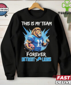 This Is My Team Forever Detroit Lions Mascot T-shirts football fan gear with mascot design