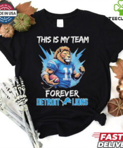 This Is My Team Forever Detroit Lions Mascot T-shirts football fan gear with mascot design