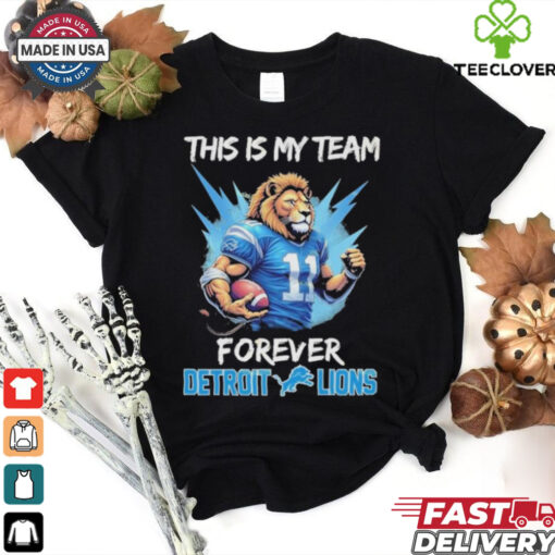 This Is My Team Forever Detroit Lions Mascot T Shirts