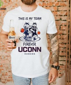 This Is My Team Forever UConn Huskies Basketball mascot 1 and 2 hoodie, sweater, longsleeve, shirt v-neck, t-shirt