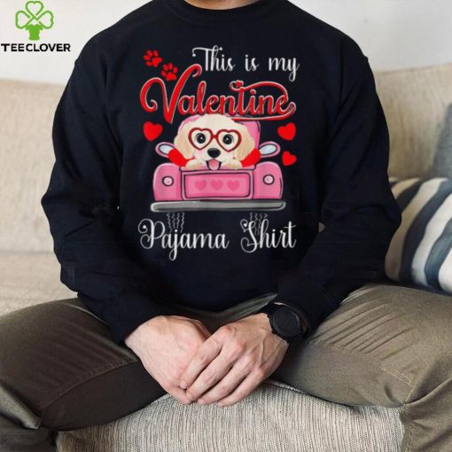 This Is My Valentine Pajama Golden retriever Dog Puppy Lover Shirt
