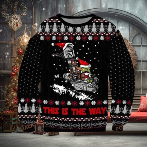 This Is The Way Din Djarin And Grogu Baby Yoda Star Wars Christmas Ugly Sweater