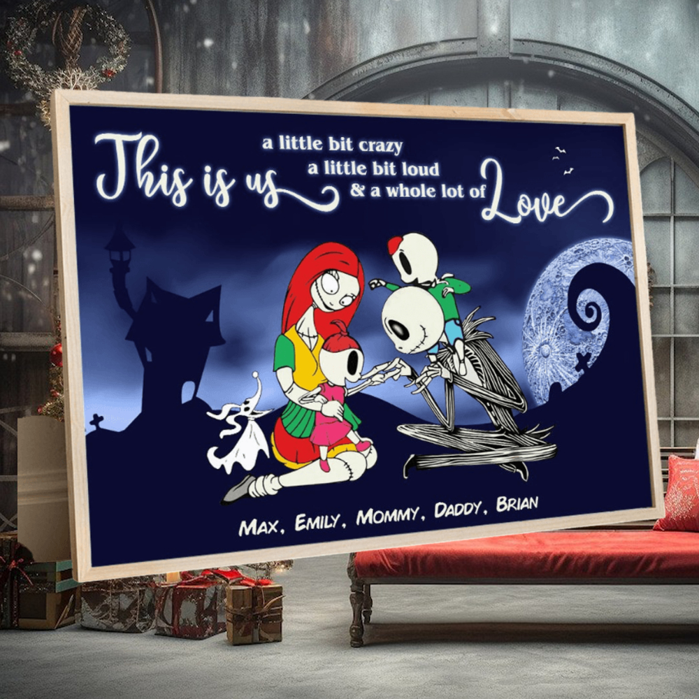 This Is Us Horror Family Personalized Canvas Poster This Is Us Horror Family Personalized Canvas Poster