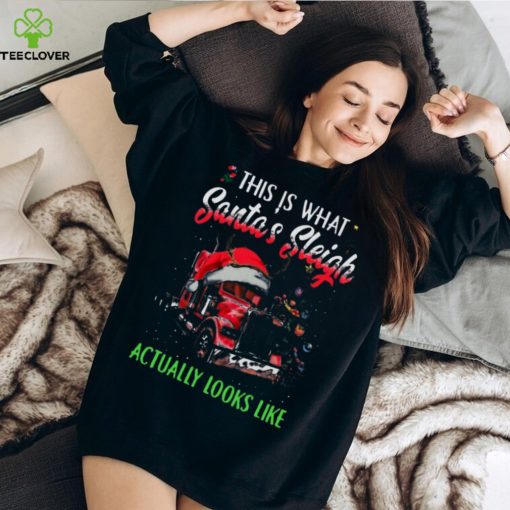This Is What Santa’s Sleigh Actually Looks Like   Funny Christmas Trucker Classic T Shirt
