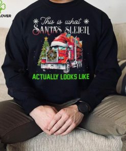 This Is What Santa’s Sleigh Actually Looks Like Truck Christmas Tree Sweatshirt