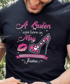 This Queen was Born in May Birthday Shirts for Women T Shirt, Multicolored