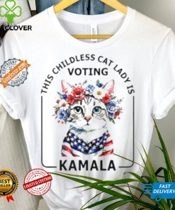 This childless cat lady is voting Kamala Harris election 2024 Shirt