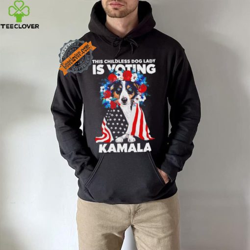 This childless dog lady ladies is voting Kamala election 24 hoodie, sweater, longsleeve, shirt v-neck, t-shirt