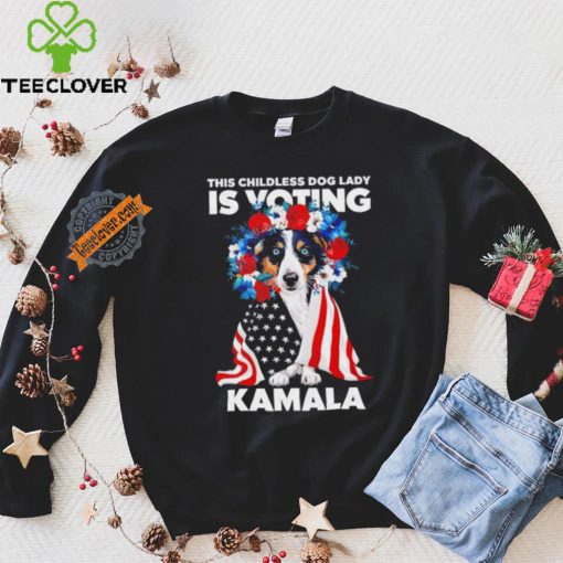 This childless dog lady ladies is voting Kamala election 24 hoodie, sweater, longsleeve, shirt v-neck, t-shirt