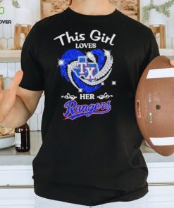 This girl love her Texas Rangers 2023 world champions shirt