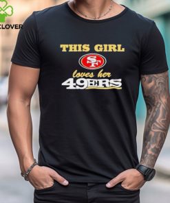 This girl loves her 49ers logo shirt