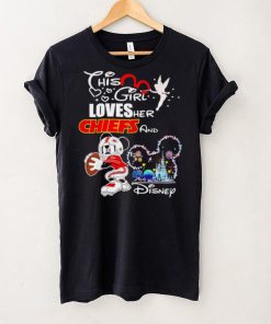 This girl loves her Chiefs and Disney Mickey Mouse player hoodie, sweater, longsleeve, shirt v-neck, t-shirt