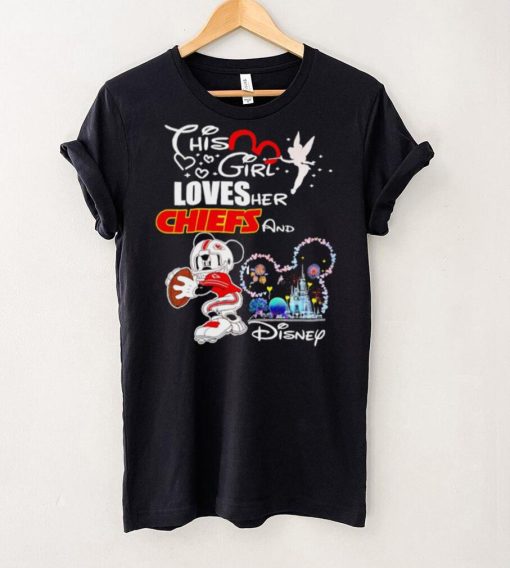 This girl loves her Chiefs and Disney Mickey Mouse player hoodie, sweater, longsleeve, shirt v-neck, t-shirt