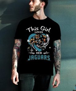 This girl loves her Jacksonville Jaguars Hearts diamond mascot 2024 shirt