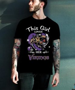 This girl loves her Minnesota Vikings Hearts diamond mascot 2024 shirt