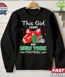 This girl loves her New York Jets Football faux glitter shirt