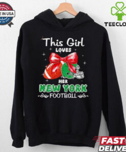 This girl loves her New York Jets Football faux glitter hoodie, sweater, longsleeve, shirt v-neck, t-shirt