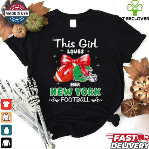 This girl loves her New York Jets Football faux glitter hoodie, sweater, longsleeve, shirt v-neck, t-shirt