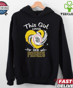 This girl loves her San Diego Padres diamond heart hoodie, sweater, longsleeve, shirt v-neck, t-shirt