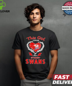This girl loves her Sydney Swans heart shirt