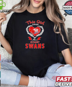 This girl loves her Sydney Swans heart shirt