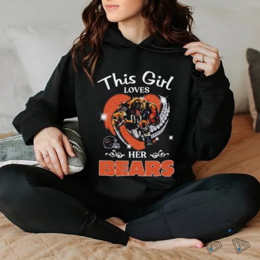 This girl loves her chicago bears hearts diamond mascot 2024 hoodie, sweater, longsleeve, shirt v-neck, t-shirt