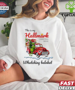 This is my hallmark Christmas movie watching balnket Grinch shirt