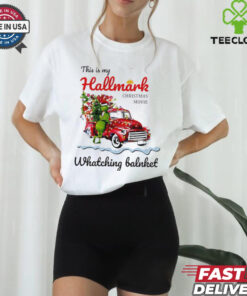 This is my hallmark Christmas movie watching balnket Grinch shirt