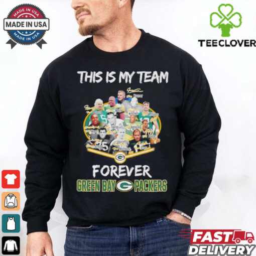 This is my team forever Green Bay Packers signatures shirt