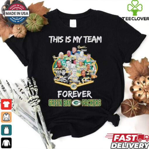 This is my team forever Green Bay Packers signatures shirt